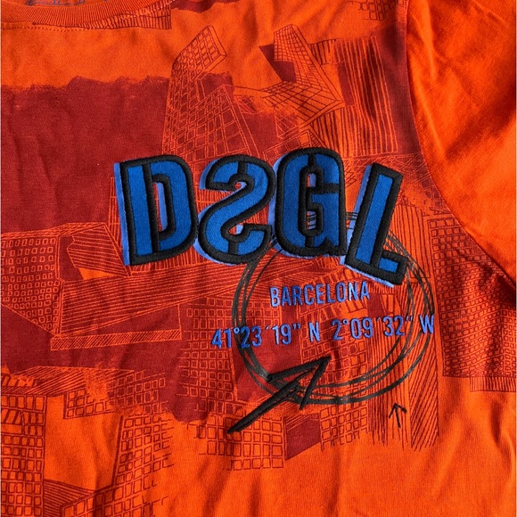 Desigual Men’s Barcelona Landmark Print Short Sleeve T Shirt - Size L - Picture 3 of 9